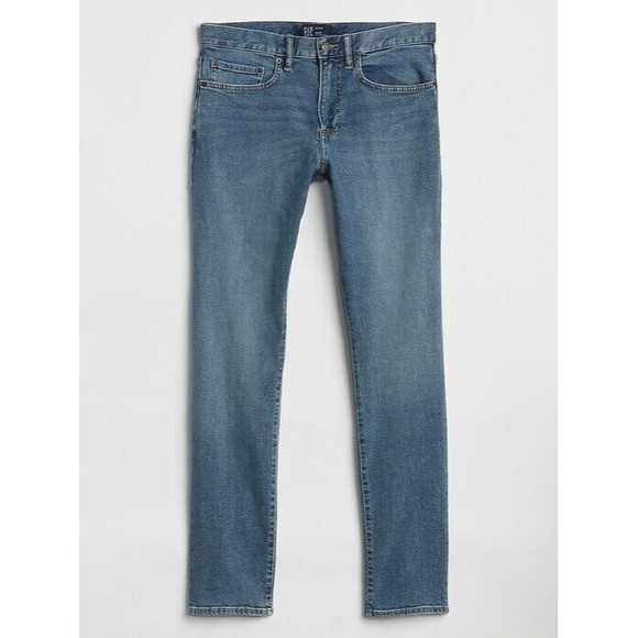 GAP Men Size 34/32 NEW Medium Wash Slim Fit Jeans with GapFlex Pants - Picture 3 of 3